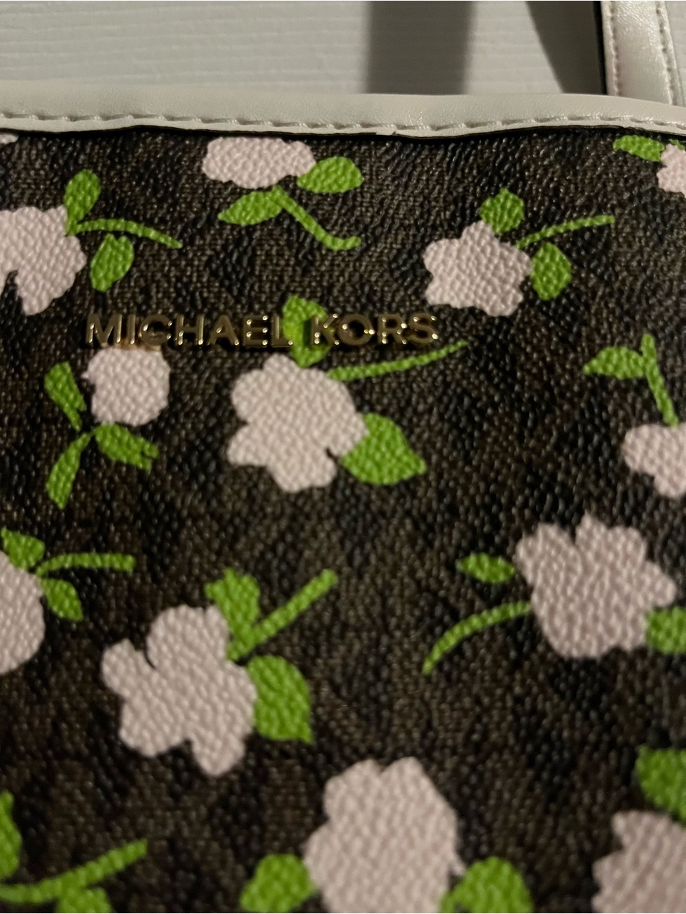 NWOT, NEVER USED, Gorgeous Michael Kors Floral Bag - Picture 2 of 7